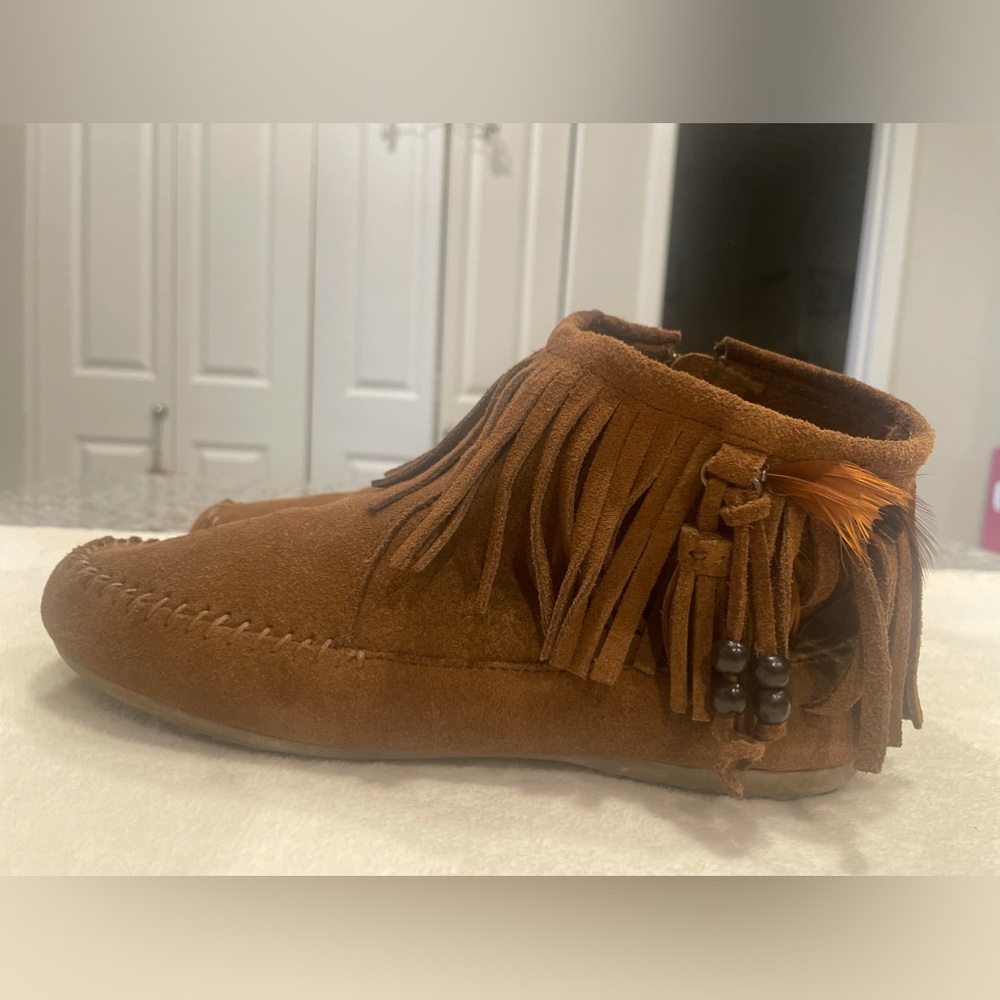 Minnetonka Ankle Moccasin Boot